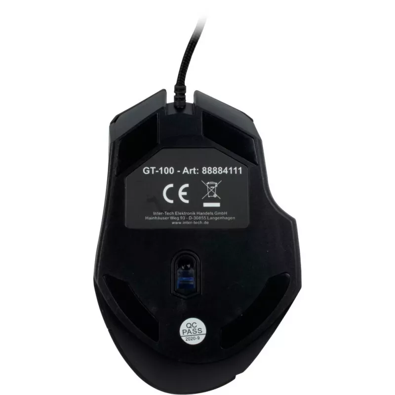 Inter-Tech GT-100 RGB myš pravá USB Type-A optická 6400 DPI (88884111)