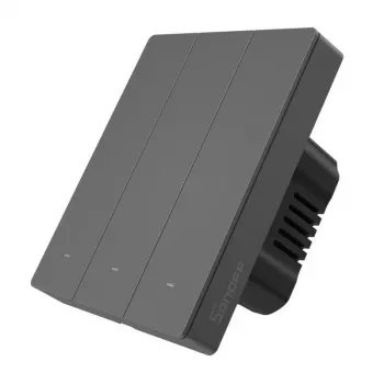 Inteligentný WLAN nástenný vypínač Sonoff M5-3C-80 – 3-násobný, nástenný smart vypínač, model M5-3C-80