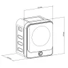 GB415 elektrická mini sušička bielizne 3 kg