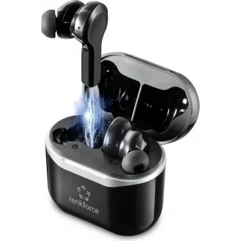Renkforce RF-4599066 slúchadlá a headset bezdrôtové do uší hovory/hudba Bluetooth čierna (RF-4599066)
