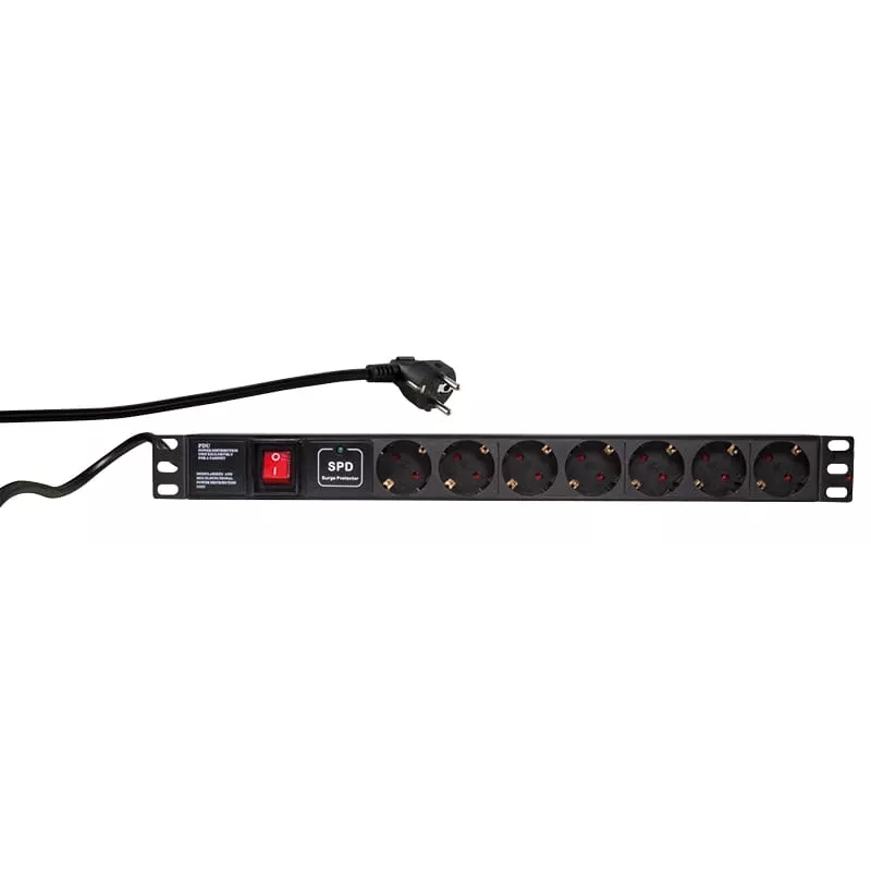 Prepäťová ochrana LogiLink PDU7C01 čierna 7 AC výstupov 230 V 2 m