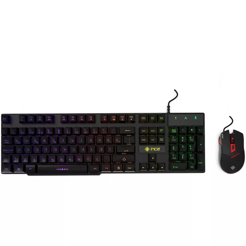 Cian Technology GmbH Cian INCA RAINBOW EFFECT MECHANICAL FEEL GAMING klávesnica a myš SET