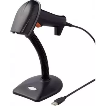 Renkforce 2D snímač čiarových kódov káblový 1D, 2D laser čierny ručný USB (RF-3376032)
