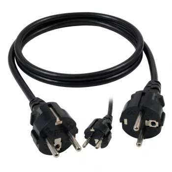 EFB-Elektronik napájací kábel ochranná vidlica 90° - C13 90°, čierny, 3,0 m, 3 x 1,00 mm² výrobca: EFB Elektronik (EK535.3)