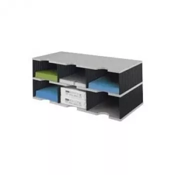 styrodoc trio box na dokumenty z polystyrénu čierna – sivá (268-0322.98)