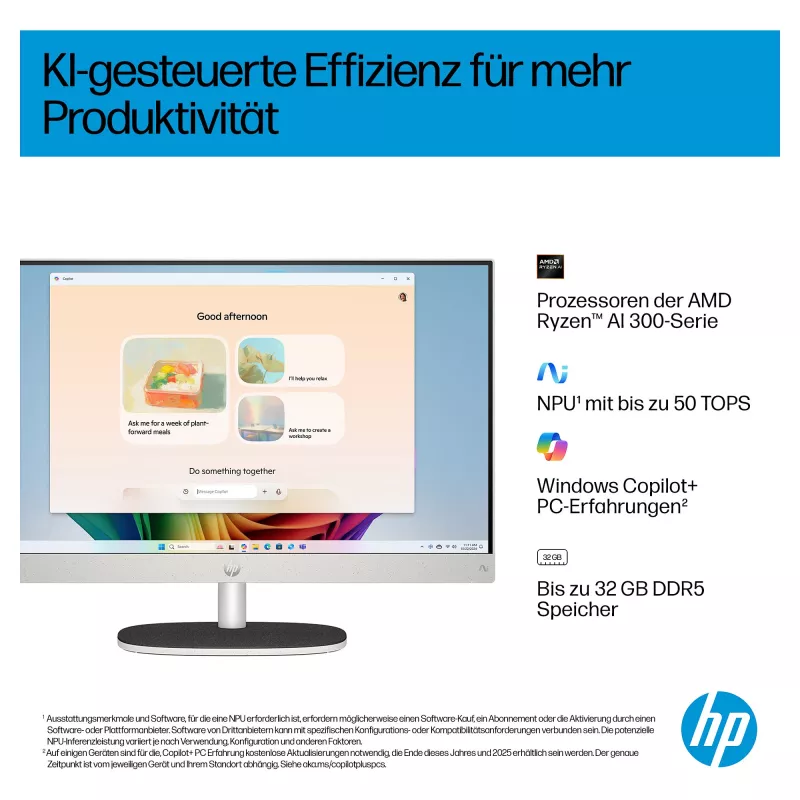 HP All-in-One PC (kompletné riešenie) 27-ct2073ng AMD Ryzen AI 7-350 512GBSSD 16GB biela (27-ct2073ng)
