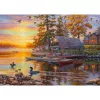 1000-dielne puzzle schmidt spiele Darrell Bush Boathouse with Canoes, 1000 dielov