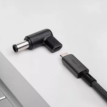 Akyga AK-ND-C08 nabíjací adaptér USB-C na DC 7,4 x 5,0 mm + pin pre notebooky, 18,5-20 V, 100 W, pre Dell
