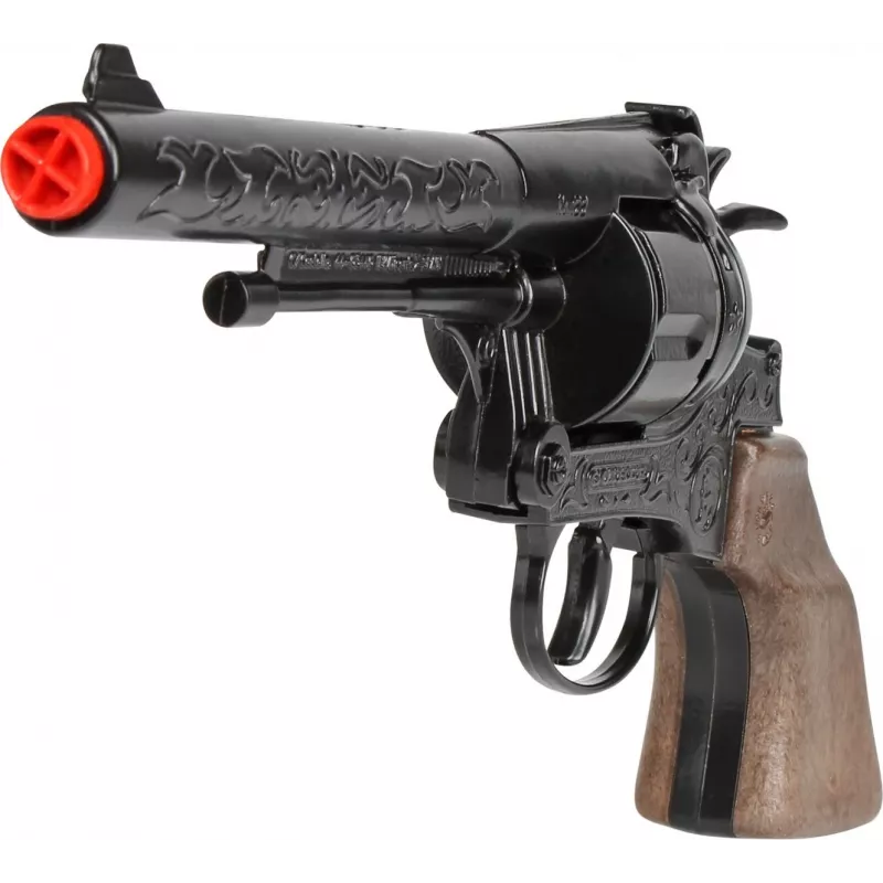 Pulio Metal Cowboy Revolver Gonher — hračkársky kovový revolver na zápalky model 155122/6