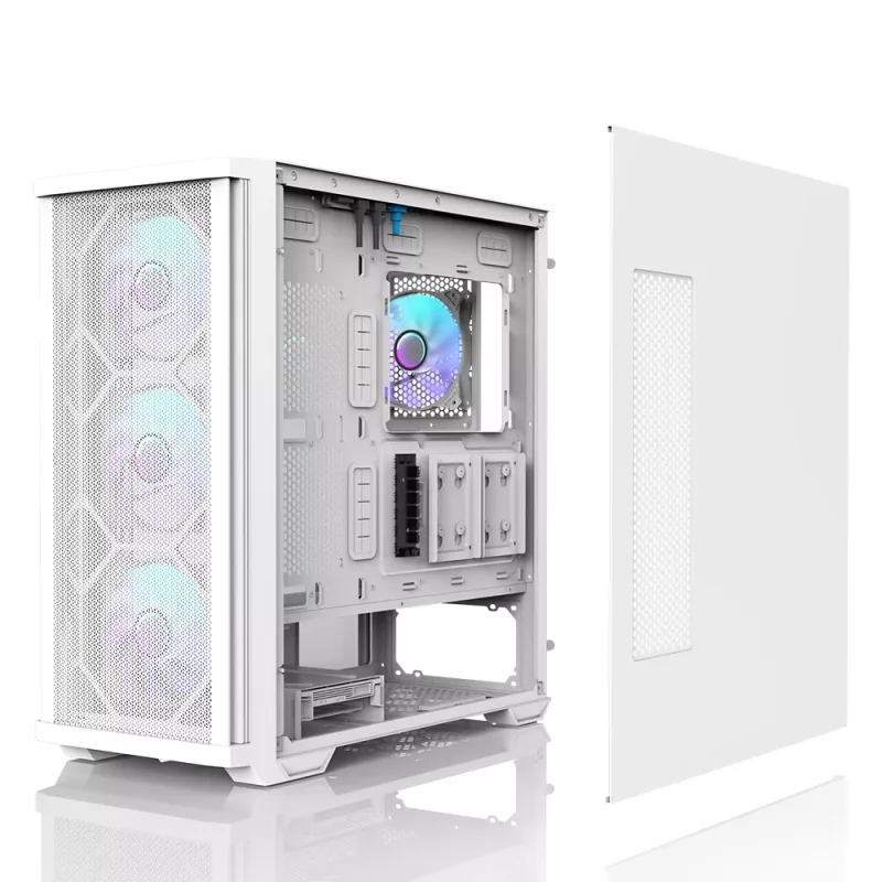 Zalman Z10 DUO ATX ZM-IF120 x4 biela