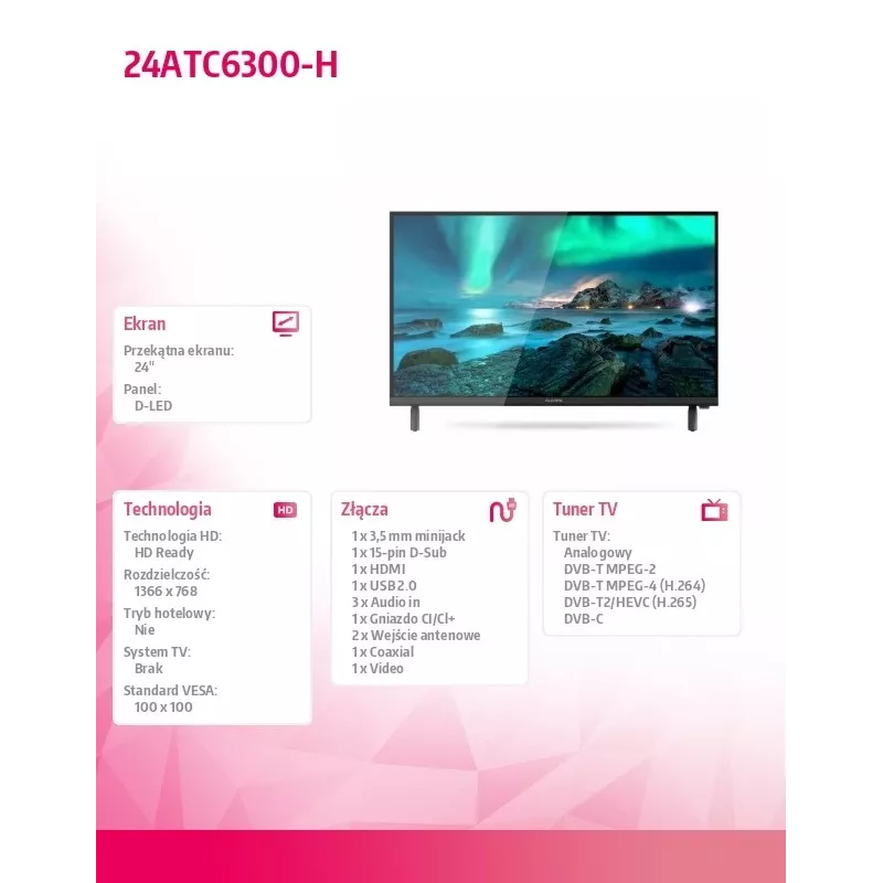 LED televízor Allview 24ATC6300-H 24