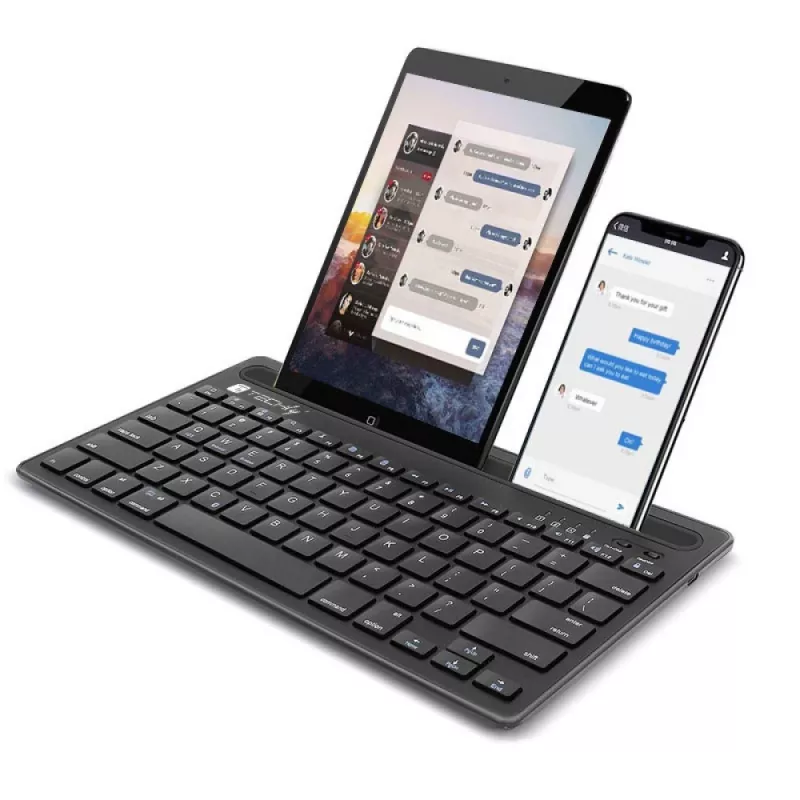 Techly ICTBK102U univerzálna klávesnica Bluetooth QWERTY anglická čierna