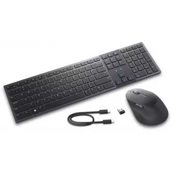 Dell Premier Collaboration klávesnica a myš KM900 | sada klávesnice a myši | bezdrôtová | LT | grafitová | USB-A | bezdrôtové pripojenie