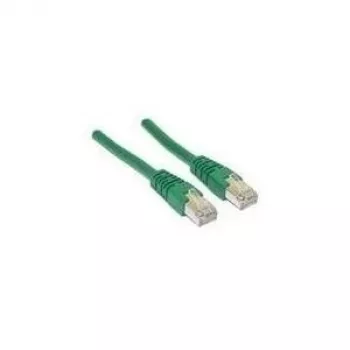 Wentronic Goobay CAT 5e patch kábel, F/UTP, zelený, 0,5 m - CCA zmes medi (50179)