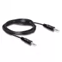 Audio kábel SBOX 3.5-3.5-M/M-2 2m čierny