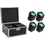 Eurolite Sada 4x AKKU UP-4 Entry QCL Spot QuickDMX s kufríkom