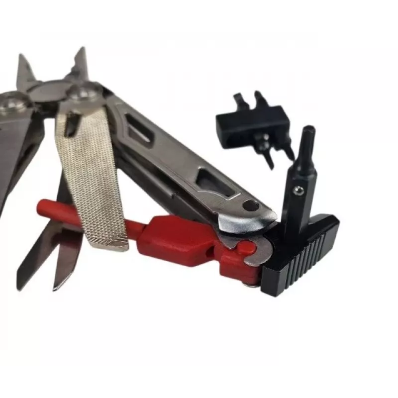 Multitool AZYMUT Giewon FS Fire Starter multitool s 19 nástrojmi, kresadlo, píšťalka, puzdro na opasok (H2038A)