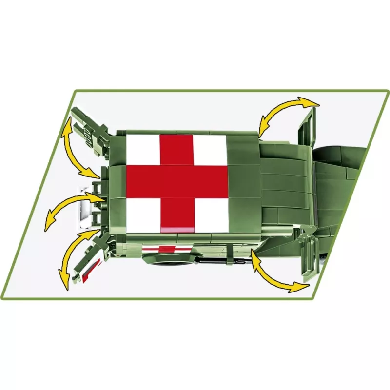 Stavebnica Cobi Dodge WC-54 sanitka model 2257 mierka 1:35 stavebnica