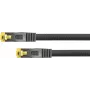 Python® Series RJ45 patch kábel s Cat.7 káblom, ochrana proti zlomeniu (RNS®) a nylonový plášť, S/FTP, PiMF, bezhalogénový, 600 MHz, OFC, čierny, 15 m (8070PY-150S)