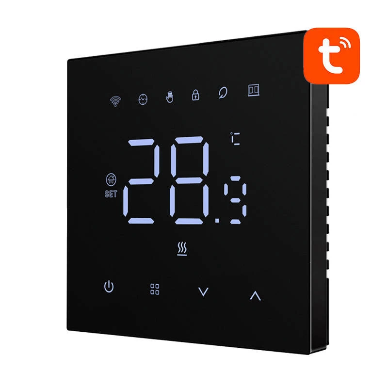 Smart termostat Avatto WT410-BH-3A-B WiFi pre plynové vykurovacie kotly, relé 3A