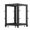 Voľne stojaci rack Lanberg OR01-6115-B 15U čierny 600 kg kapacita