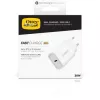 Nástenná nabíjačka OTTERBOX 30W USB-C PD biela — 30W výstup, jeden USB‑C konektor