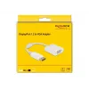 Adaptér DisplayPort 1.2 konektor samec na VGA konektor samica DeLOCK 61007