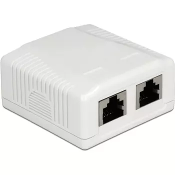 Nástenná zásuvka 2 x RJ-45 DeLOCK 86197