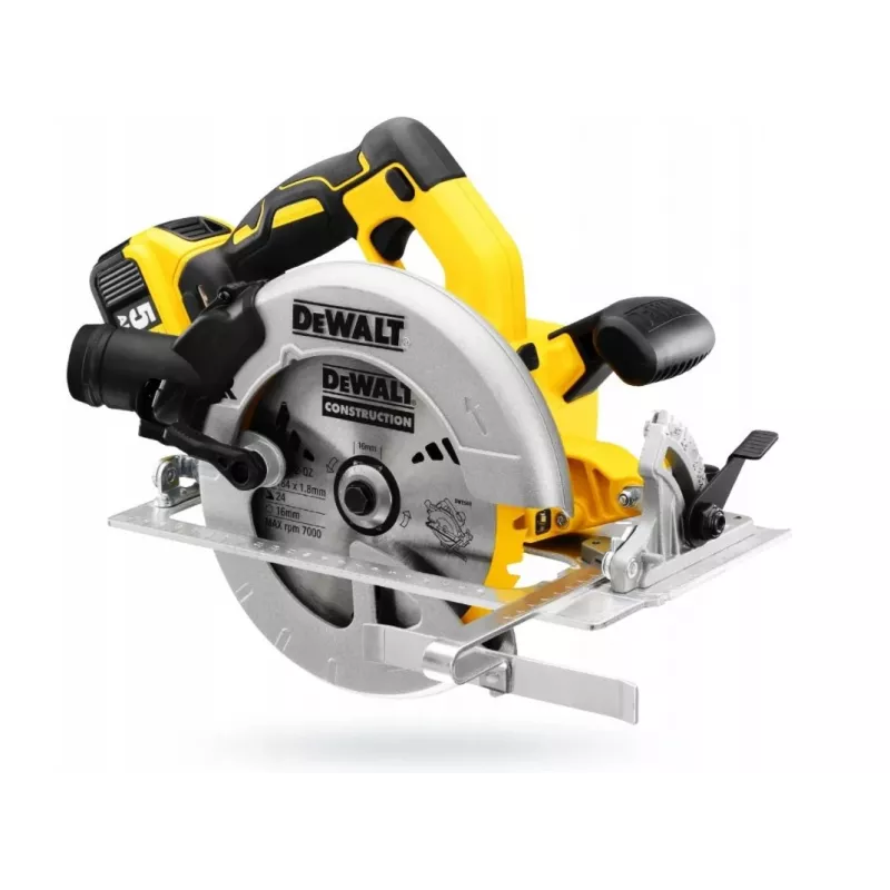DeWALT DCS570P2-QW prenosná kotúčová píla 18,4 cm strieborná, žltá 5500 ot/min