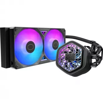 Kvapalinový chladič CPU Cooler Master MasterLiquid 240 Atmos II — 240-mm radiátor, VRM ventilátor, RGB
