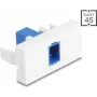 DELOCK modul do patch panela SC Simplex modrý/biely 45° Easy 90896