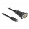 DeLOCK adaptér USB Type-C na RS-232 D-Sub 9-pin konektor samec 0,25 m
