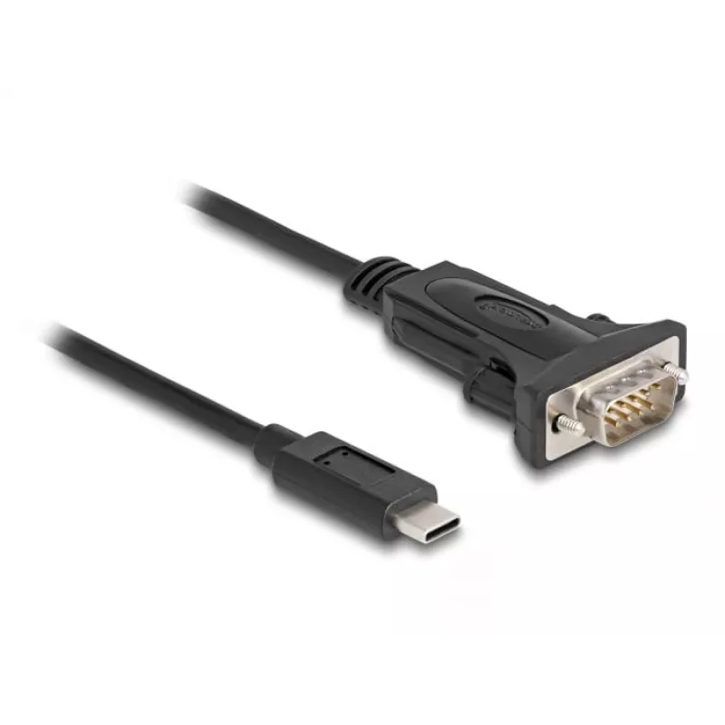 DeLOCK adaptér USB Type-C na RS-232 D-Sub 9-pin konektor samec 0,25 m