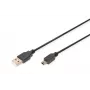 Prepojovací kábel USB A / Mini-USB B M/M 1 m čierny
