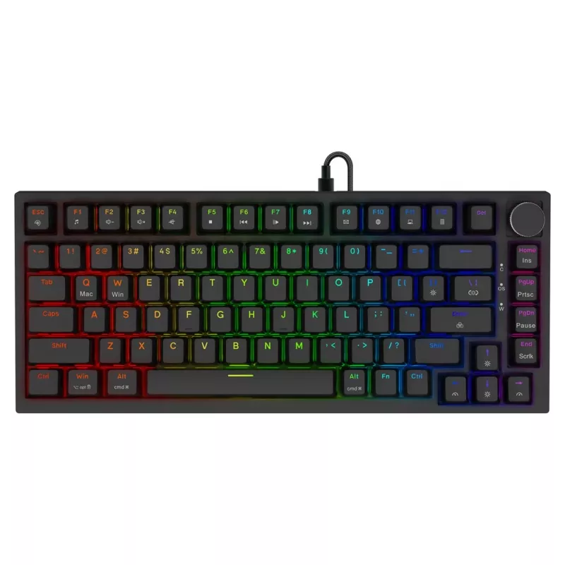 Savio ASTRAL BLACK JADE klávesnica Gaming USB QWERTY US International