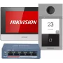Hikvision DS-KIS604-S(C) videovrátnik 2 MP 17,8 cm (7 palcov) čierna, sivá, strieborná