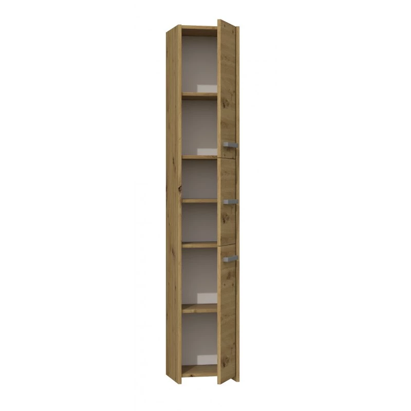 Topeshop S33 ARTISAN kúpeľňová úložná skrinka dub