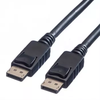 Value DisplayPort prepojovací kábel DisplayPort konektor samec, DisplayPort konektor samec 1,50 m čierny 11.99.5767 tienený