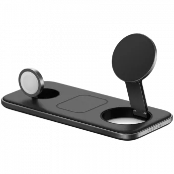 SATECHI Qi2 Trio Wireless Charging Pad - s Type A-, C-, G-konektormi