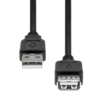USB predlžovací kábel ProXtend USB2AAF-001 USB 2.0 A konektor samica na A konektor samec, 1 m, čierny