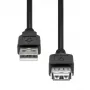 USB predlžovací kábel ProXtend USB2AAF-001 USB 2.0 A konektor samica na A konektor samec, 1 m, čierny