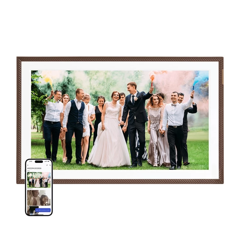 Arzopa D156 (hnedý) 15,6 palca digitálny fotorámik