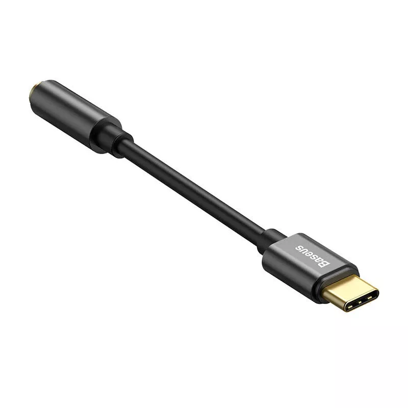 Káblový adaptér Baseus CATL54-01 Type-C na 3,5 mm, čierny
