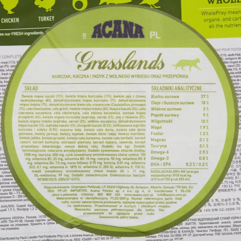 ACANA Grasslands - suché krmivo pre mačky - 340 g