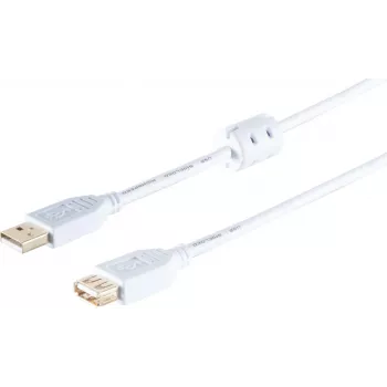 USB High Speed 2.0 predlžovací kábel ShiverPeaks 77120-WF s feritovým konektorom
