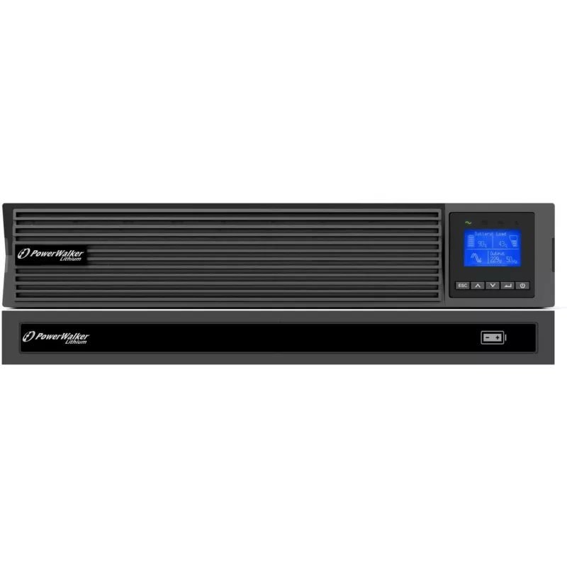 Rack UPS Powerwalker Vfi 1000 Licr Iot PF1 ON-LINE 1000VA 8X Iec C13 USB-B RS-232 LCD 2U