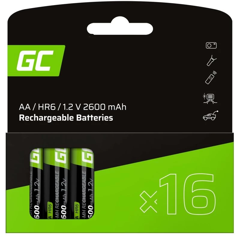 Ni-Mh batérie AA R6 2600 mAh x16