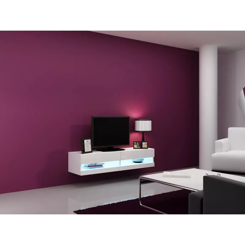 Cama obývacia zostava VIGO neu 13 biela/biela lesk