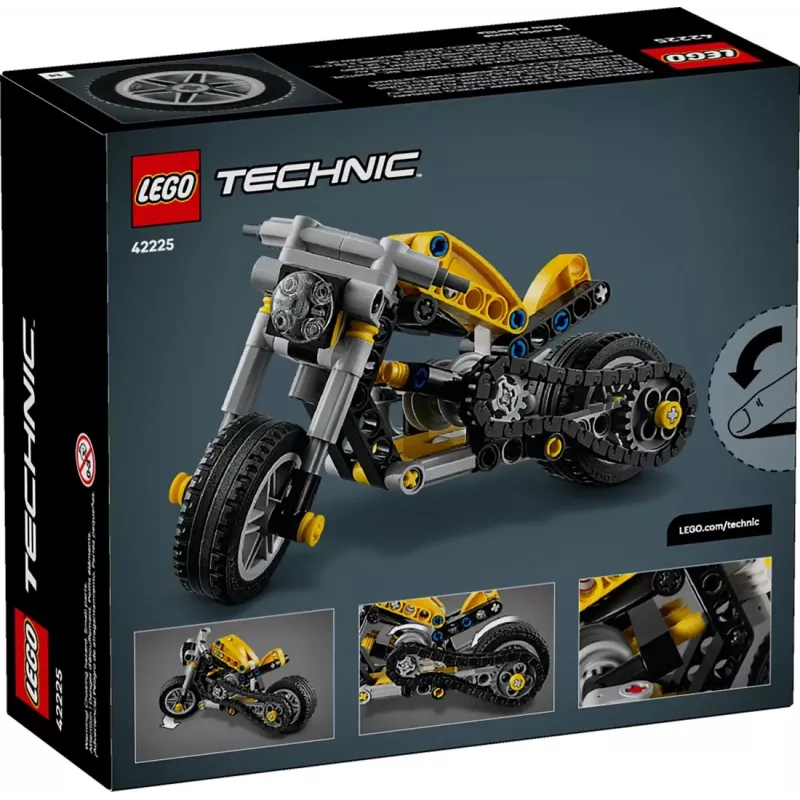 LEGO TECHNIC 42225 Žltá motorka
