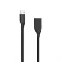 Silikónový kábel USB-Micro-USB (čierna, 1 m)